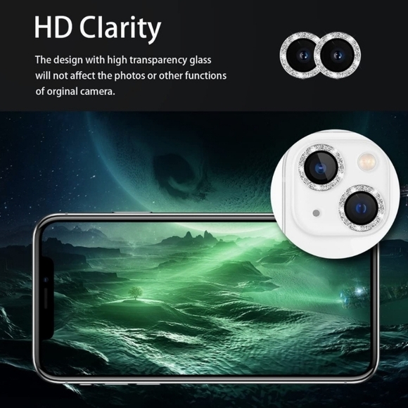 Camera lens protector for iPhone 14, iPhone 14 Plus Camera Lens Protector - Picture 3 of 6